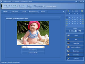 Calendar photo personalization